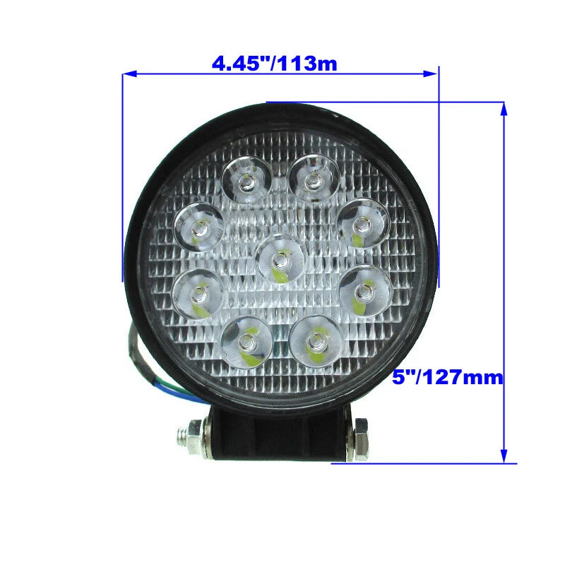 2X Round LED Head Light for Trailmaster 150cc XRX XRS (2010–2023)