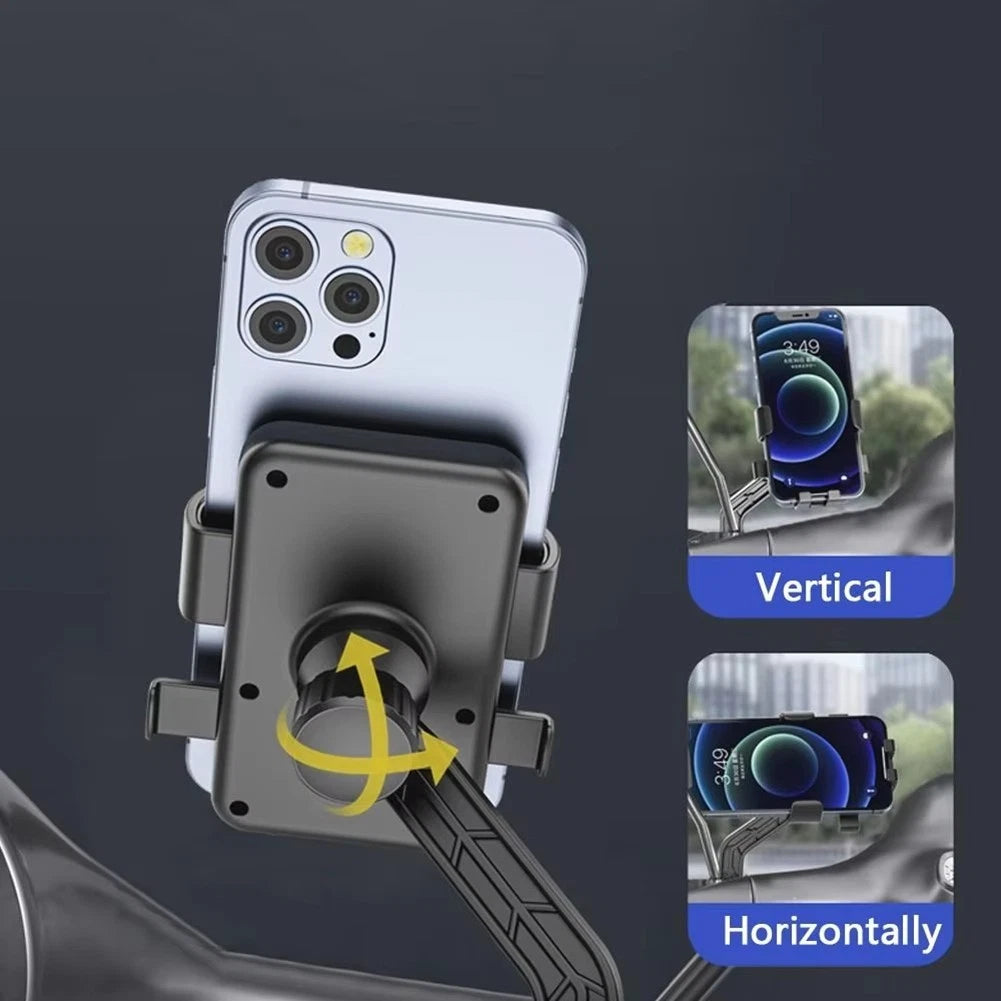 Motorcycle Phone Holder with Shock Absorption for Universal Fit (2010–2023)