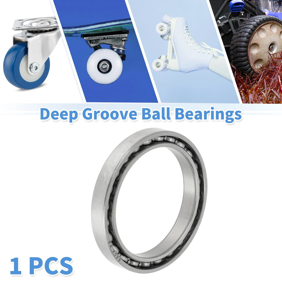1 Pc Deep Groove Ball Bearing 40x52x7mm for Scooter Skateboard