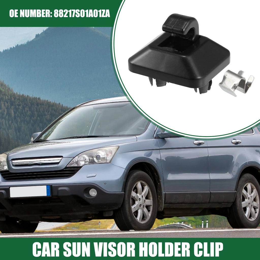 Sun Visor Holder Clip Replacement for Honda Accord 1998–2007 (Black)