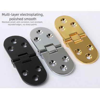 Set of 4 Zinc Alloy Flip Hinges for Marine Use, Rust Resistant
