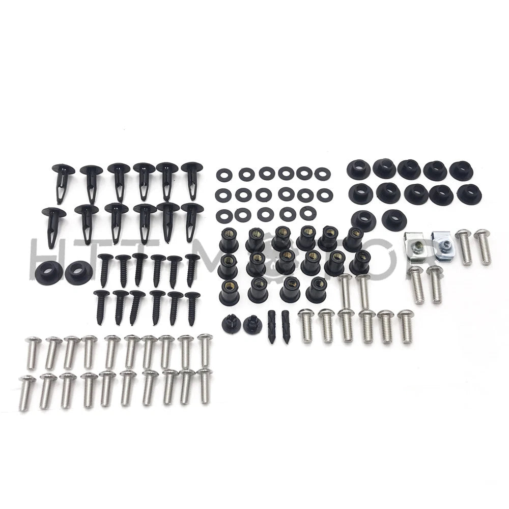 Complete Fairing Bolt Kit for Honda CBR954RR (2002–2003) - Stainless Plastic