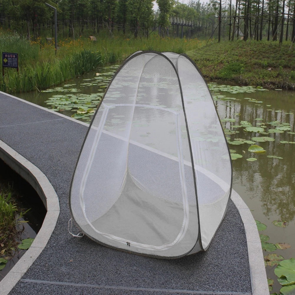 Mesh Net Tent for Buddhist Retreats and Yoga Practice