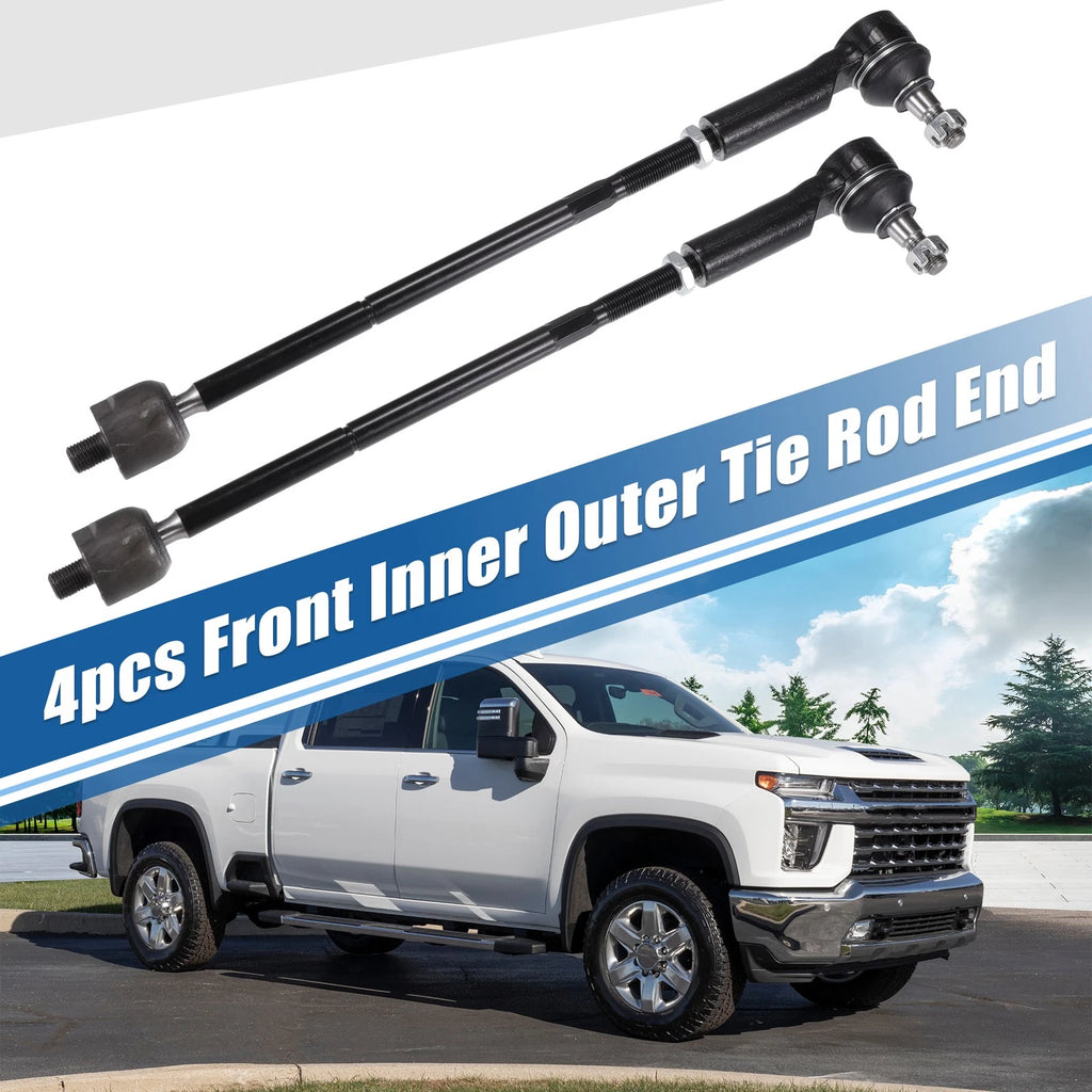 4pcs Front Inner Outer Tie Rod End Links Drag Link for Ford Escape (2009–2012)