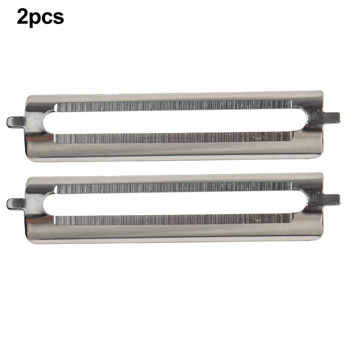 2X Stainless Steel Flat Blade Peeling Blades for Universal Use