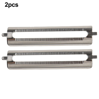 2X Stainless Steel Flat Blade Peeling Blades for Universal Use
