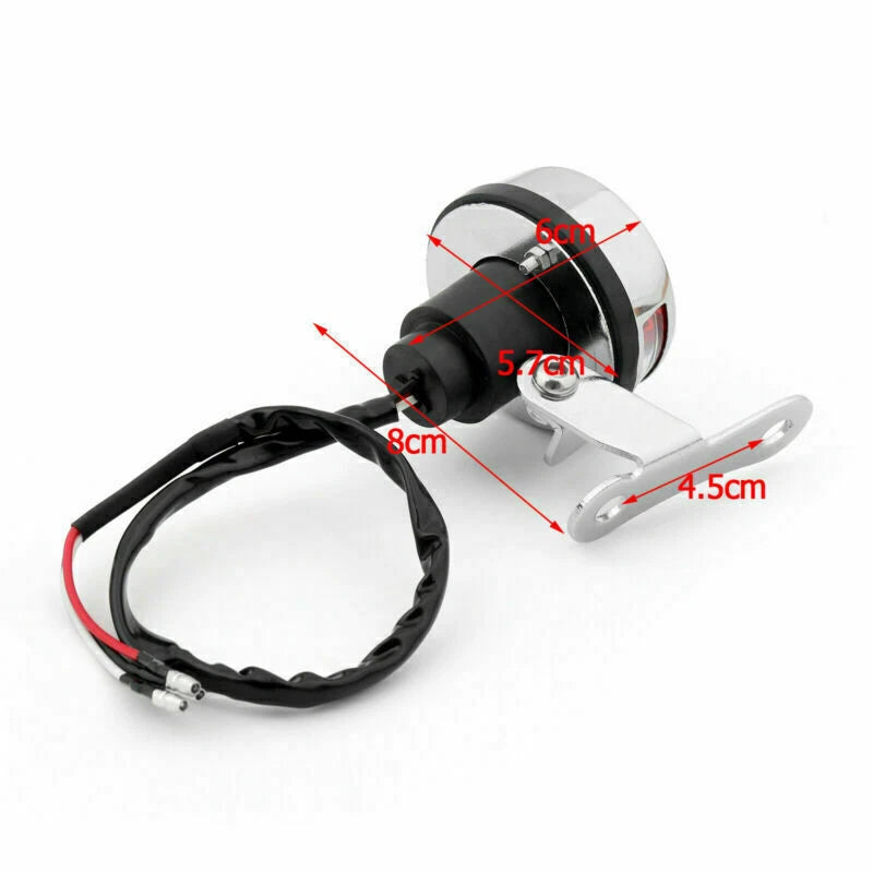 Red Flame Fire Rear Taillight Brake Light for Yamaha Cafe Racer Bobber (T9)