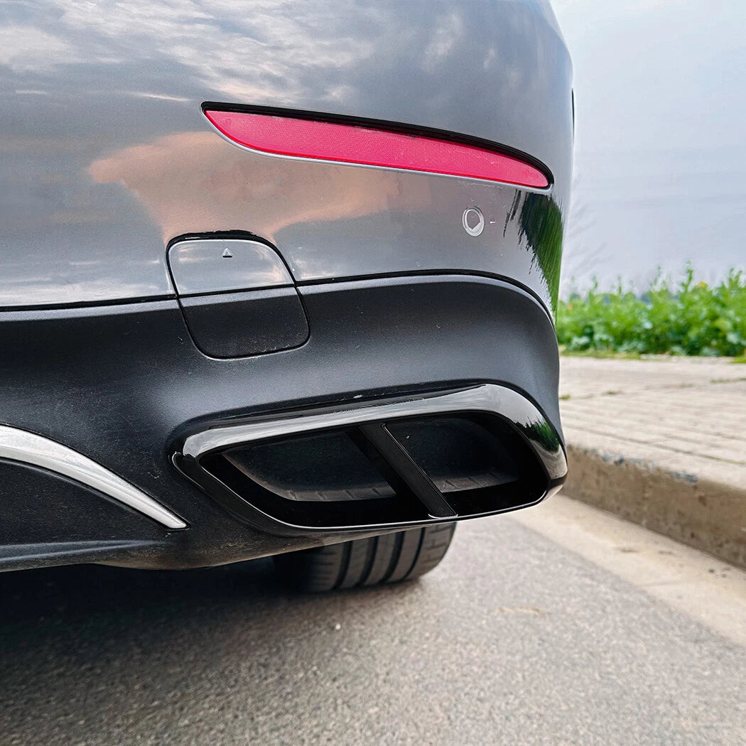 Rear Exhaust Muffler Pipe Tip Tailpipe Cover Trim for Benz E-Class (2024)