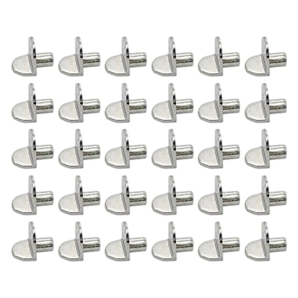 30X L Shaped Plastic Alloy Shelf Brackets for Cabinets Bookcase