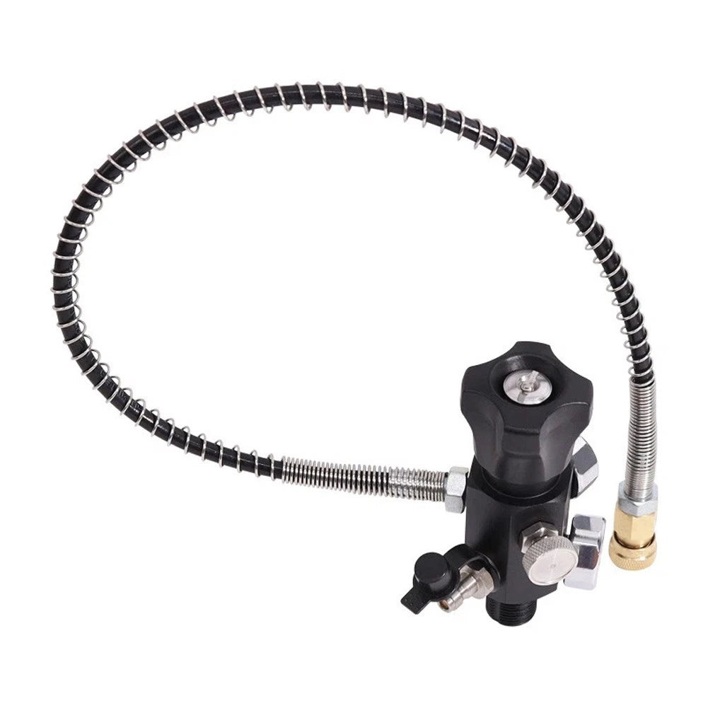 Dual Gauge Air Fill Adapter for Aluminum Alloy Quick Connector