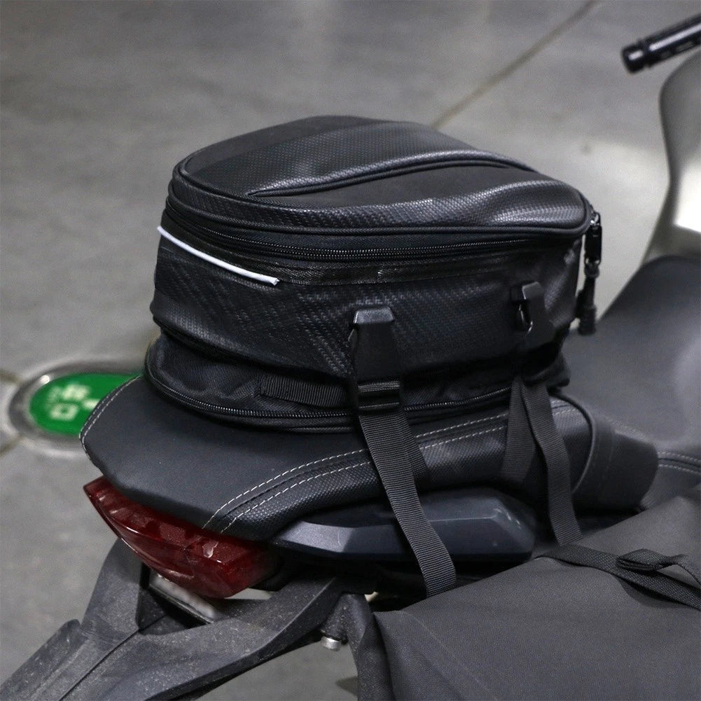Large Capacity Waterproof Motorcycle Tail Bag for Road Trips