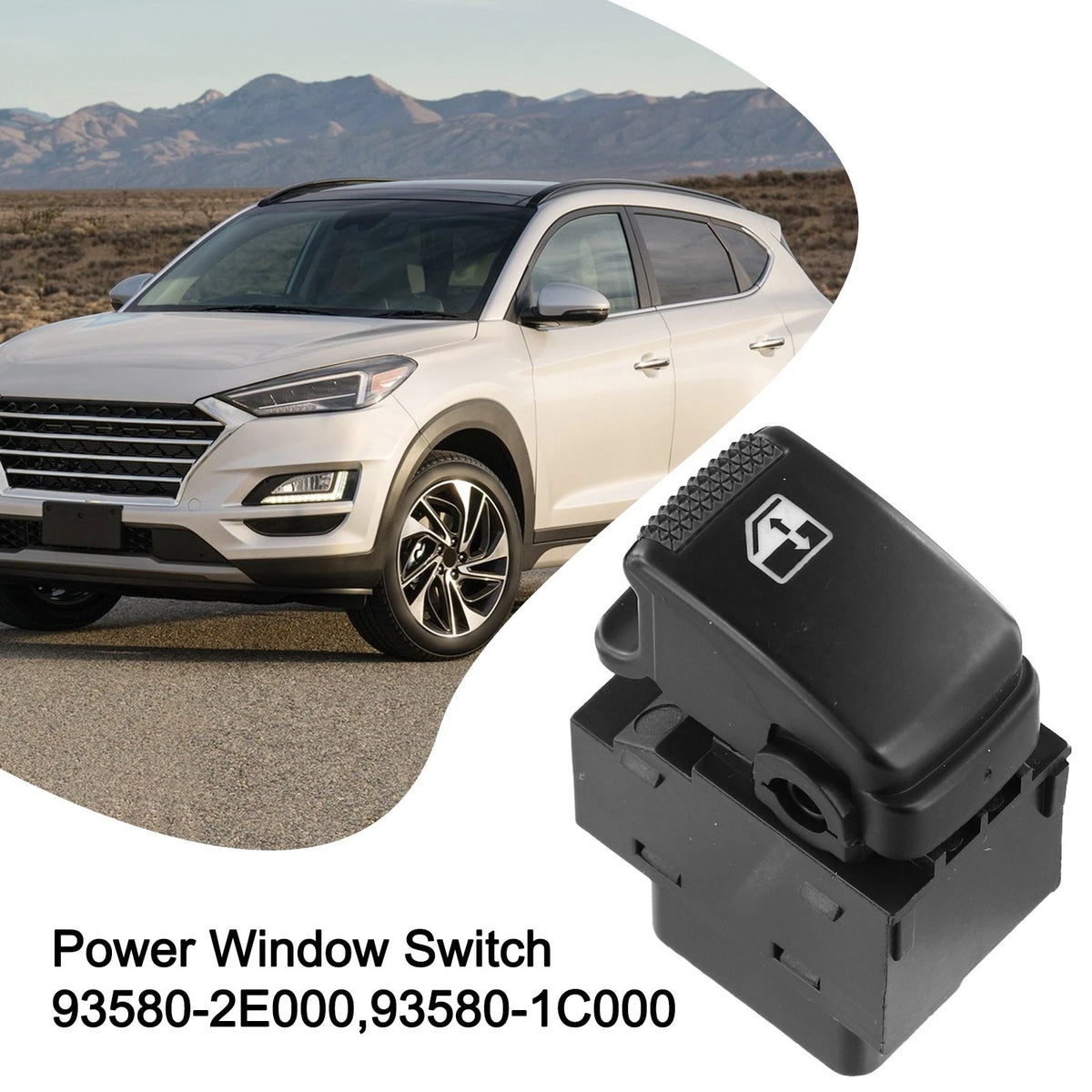 Power Window Switch for Hyundai Tucson (2005–2010) Black Control