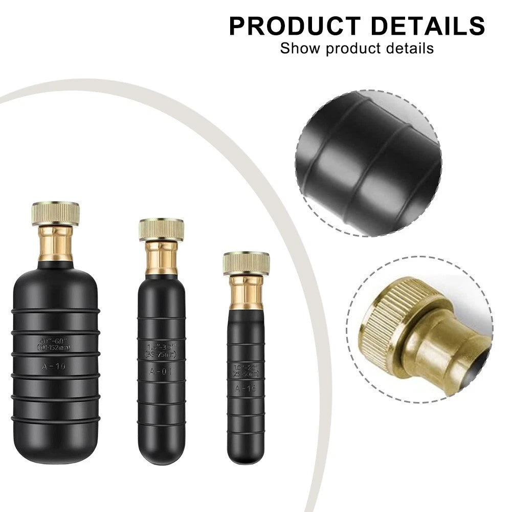 3 Piece Drain Bladder Set for 1 to 6 Pipe Sizes