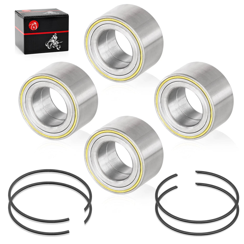 Set of 4 Wheel Bearings & Circlips for Can-Am Maverick X3 MAX Turbo RR
