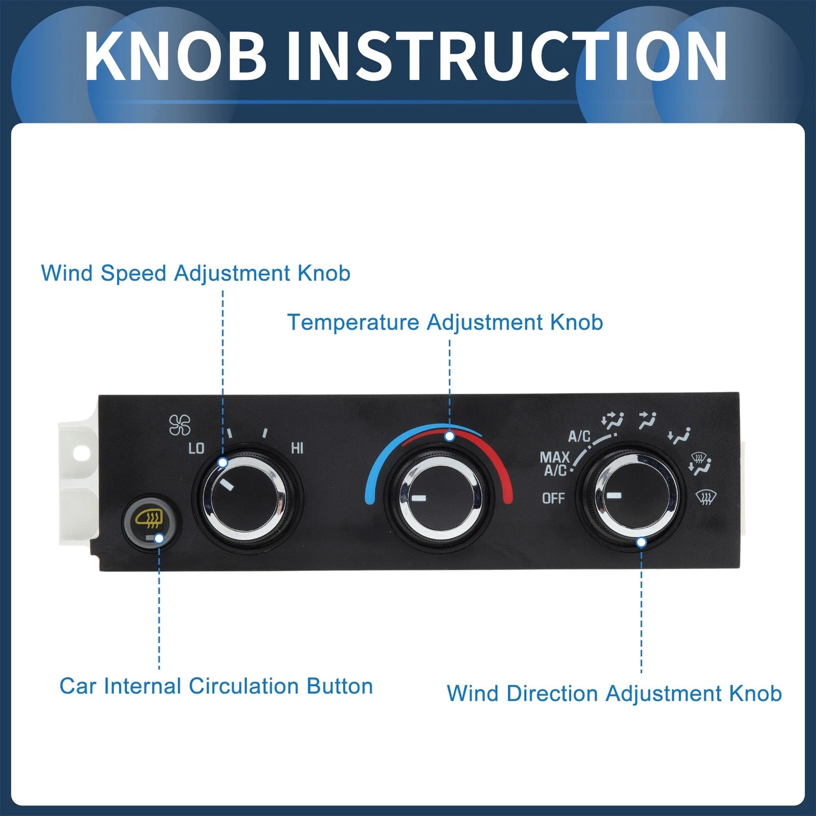 Climate Control Module Replacement for Chevrolet Express 1500 2500 (2001–2014)