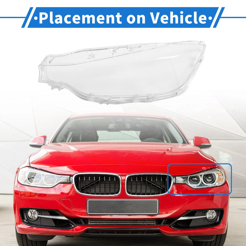 Headlight Lens Cover Front Left for BMW 3 Series F30 (2012–2018)