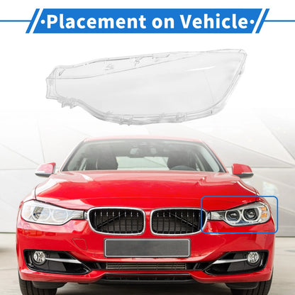 Headlight Lens Cover Front Left for BMW 3 Series F30 (2012–2018)