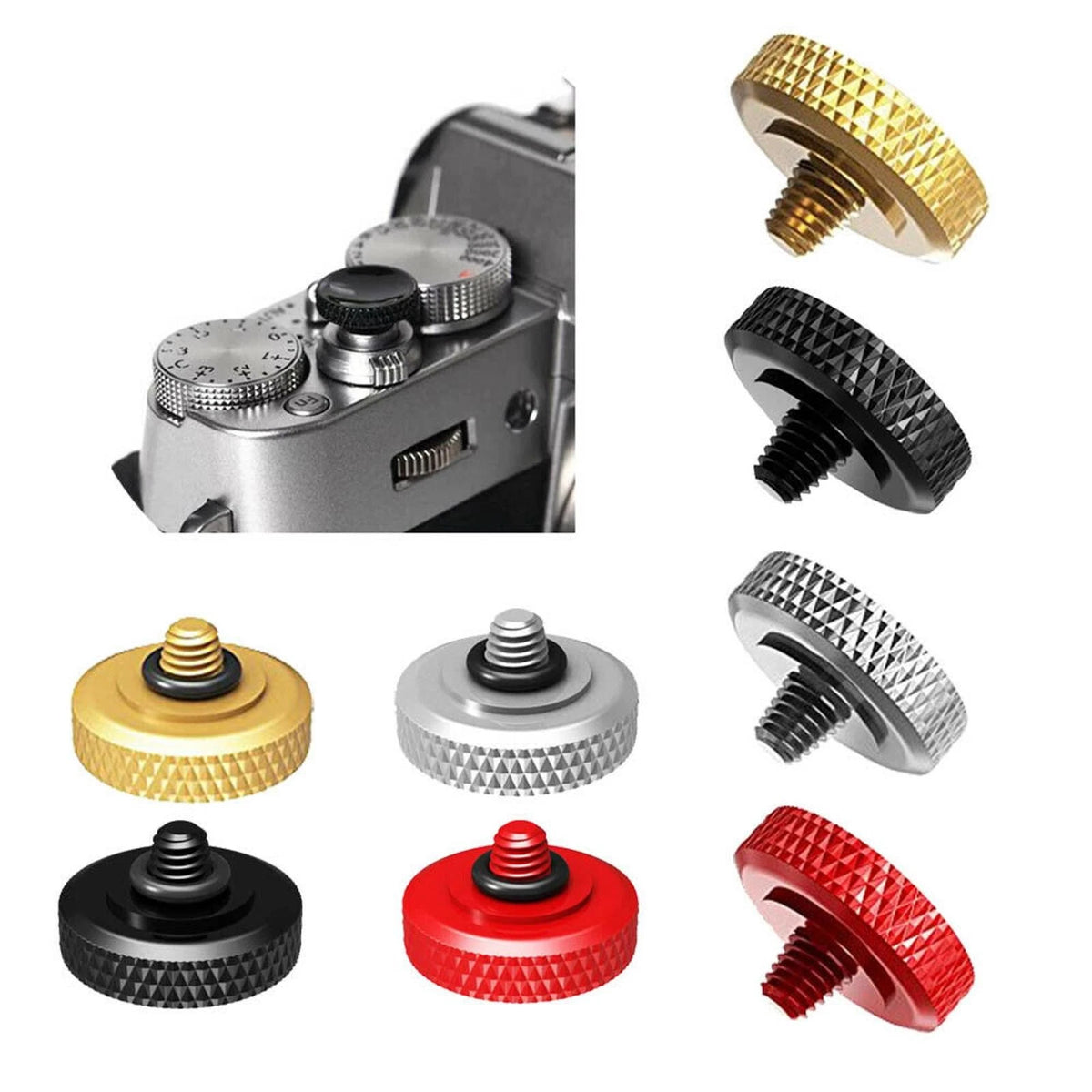 Camera Release Button Rubber Ring for Nikon Rolleiflex Minolta Fujifilm