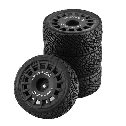 Set of 4 Tires for 1/10 RC Car (67mm Outer Diameter, 12mm Hex)