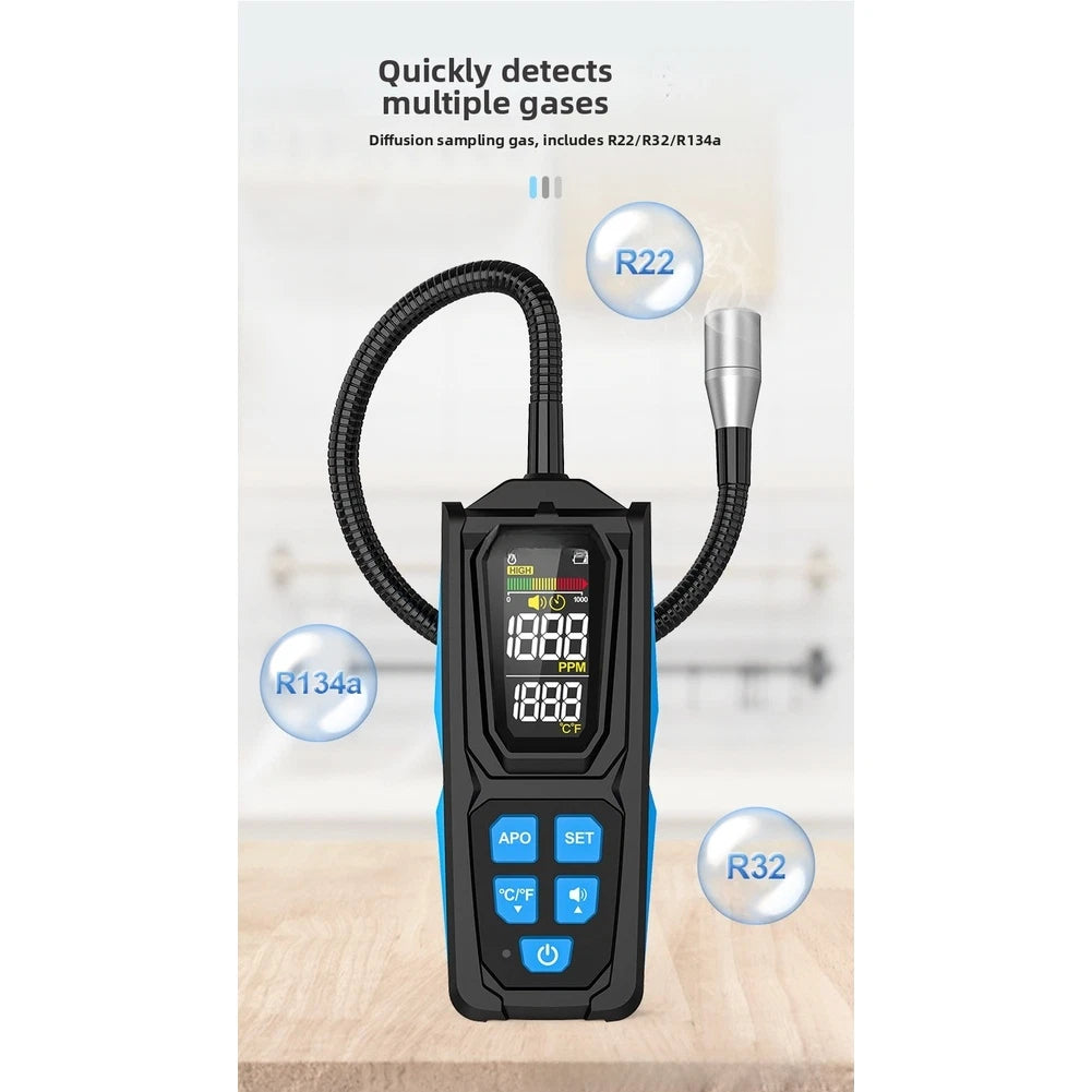 HD02 Portable Leak Detector for Automotive (1000 PPM Measuring Range)