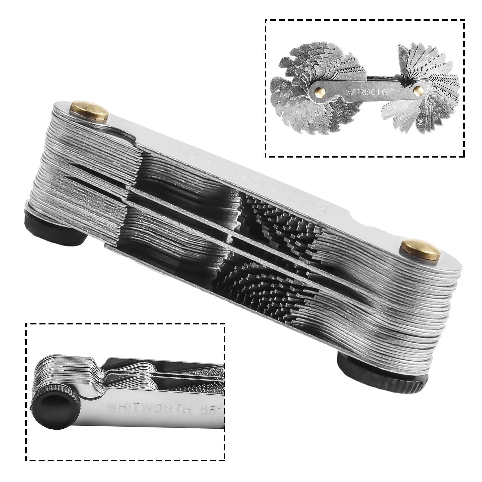 Screw Thread Gauge for Accurate Measurement (Adjustable, Anti-rust)