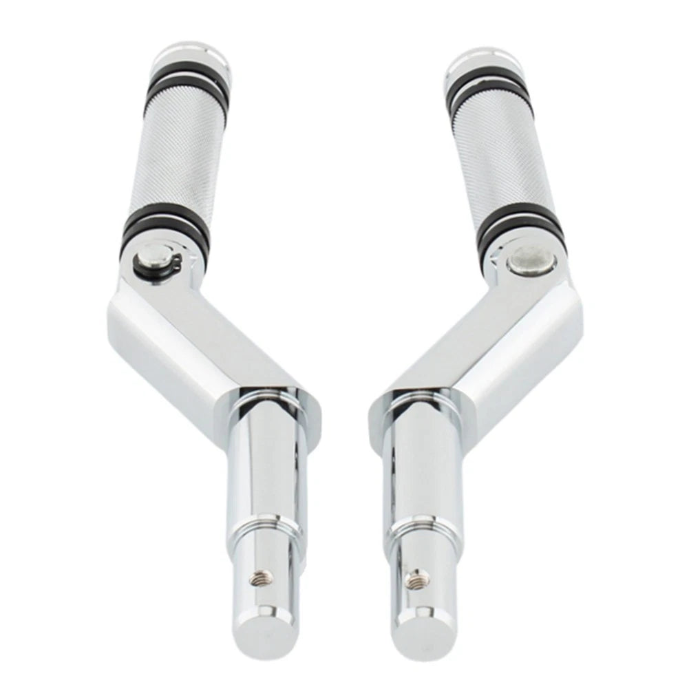 2X Chrome Footrest Pedal Bracket Set for Harley V-Rod Muscle (2002–2017)
