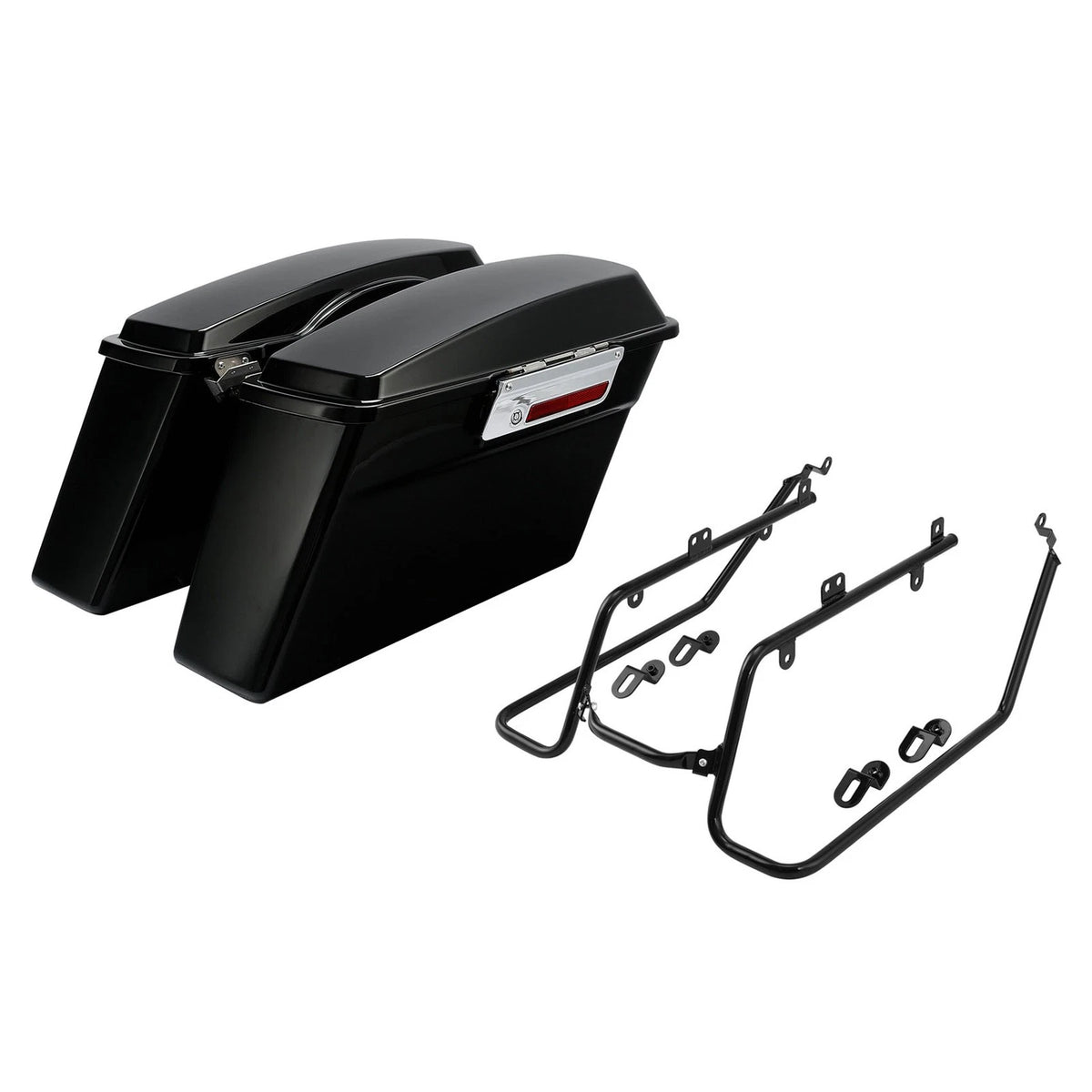Hard Saddlebags & Conversion Bracket for Harley Low Rider Super Glide (2008–2017)