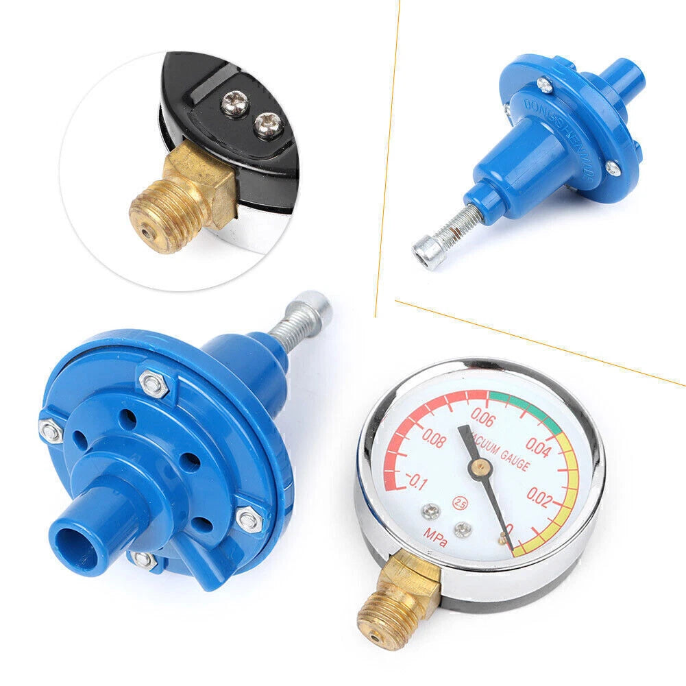 Vacuum Regulator & Gauge Tee Adapter for Cow Goat Milker (Universal)