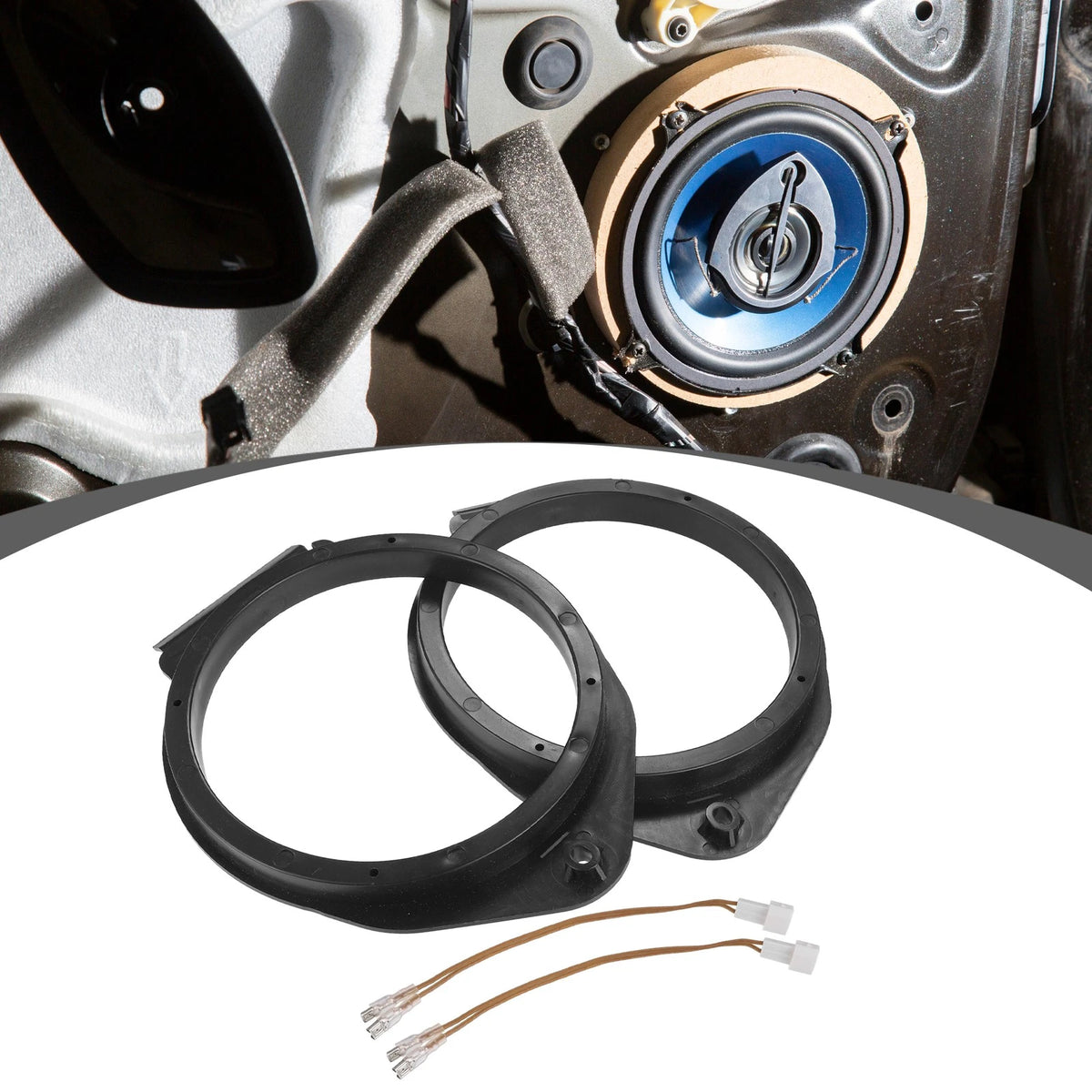 6.5" Speaker Adapter Spacer Ring with Wiring for Chevy Silverado 1500 (1999–2006)