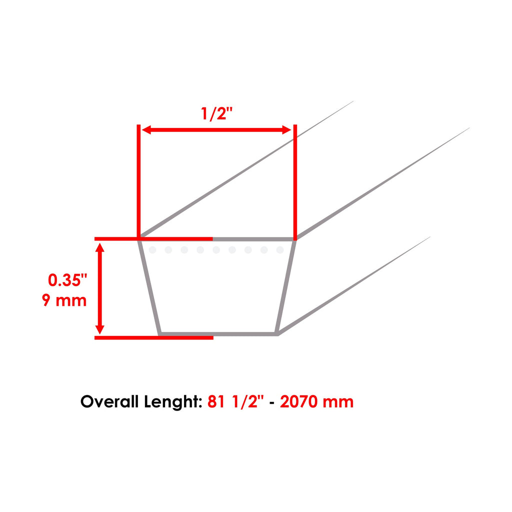 Drive Belt Replacement for Husqvarna LTH 120 LTH 130 YTH 150 YTH 180 (2006–2019)