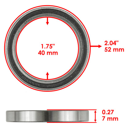 Ball Bearing 6808RS Replacement for Can Am Quad (2008–2019)