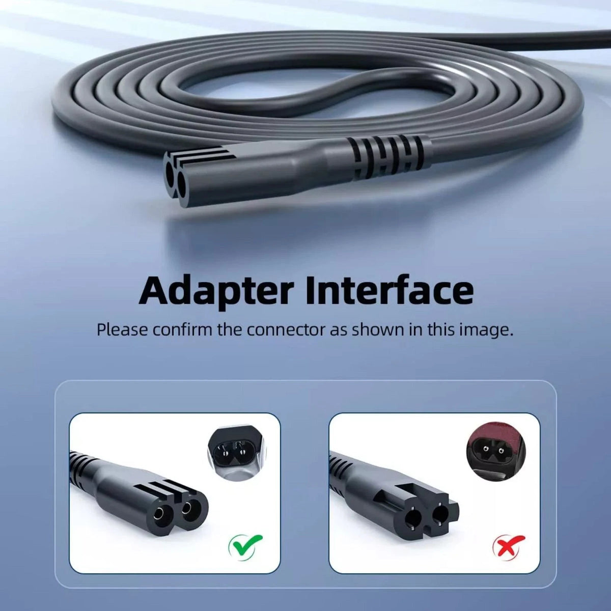 Replacement Charger Cord for Cordless Magic Clip 8148/8504/2245/8591/1919