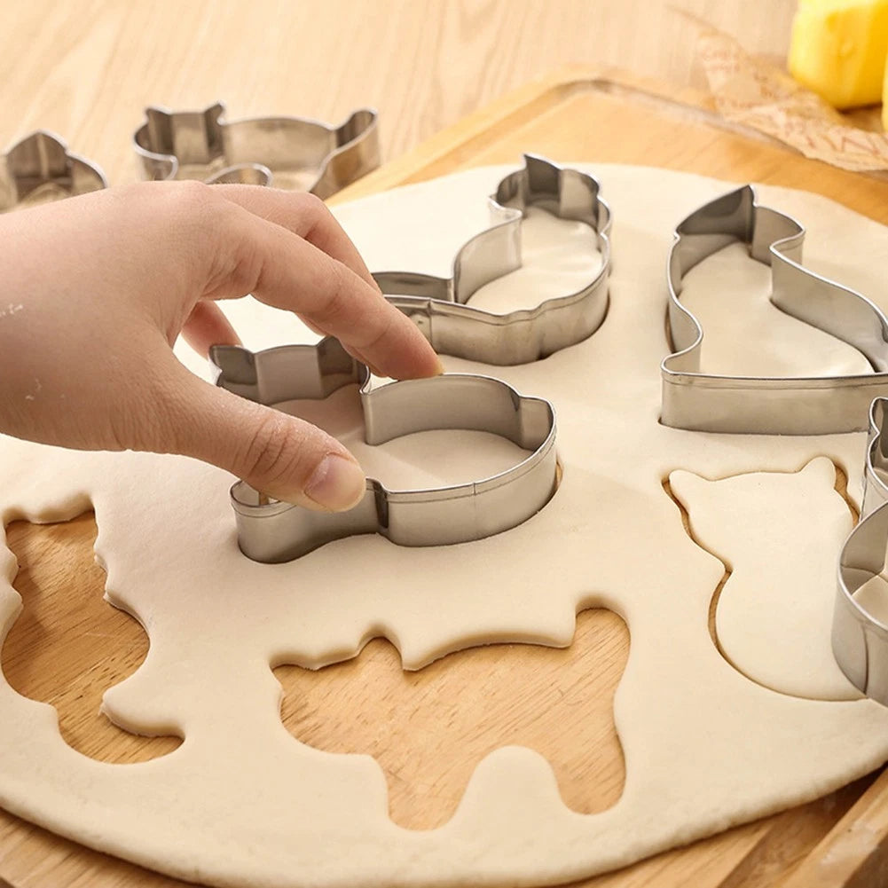 9-Piece Stainless Steel Cookie Cutters Set for Baking