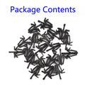 20pcs Clips Black Plastic Retainer for (90467-12040)