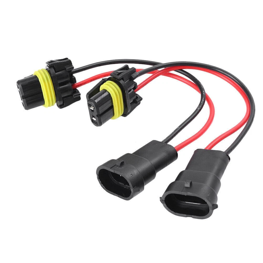 Pair 9006 to H8 H11 Fog Light Conversion Wire Harness Socket Adapter for