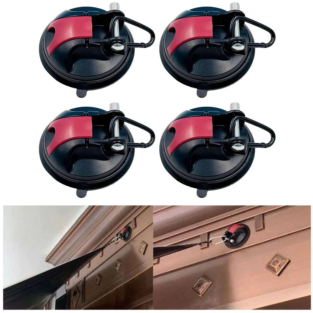 4X Heavy Duty Suction Cup Awning Hooks for Campervan