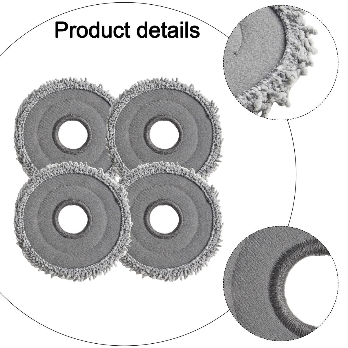 Microfiber Pads for MOPA P10 Pro Ultra Vacuums (Efficient Cleaning)