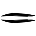 Headlight Eyebrows Trim for BMW X6 E71 E72 X6M X5M E70 (2008–2014) Black