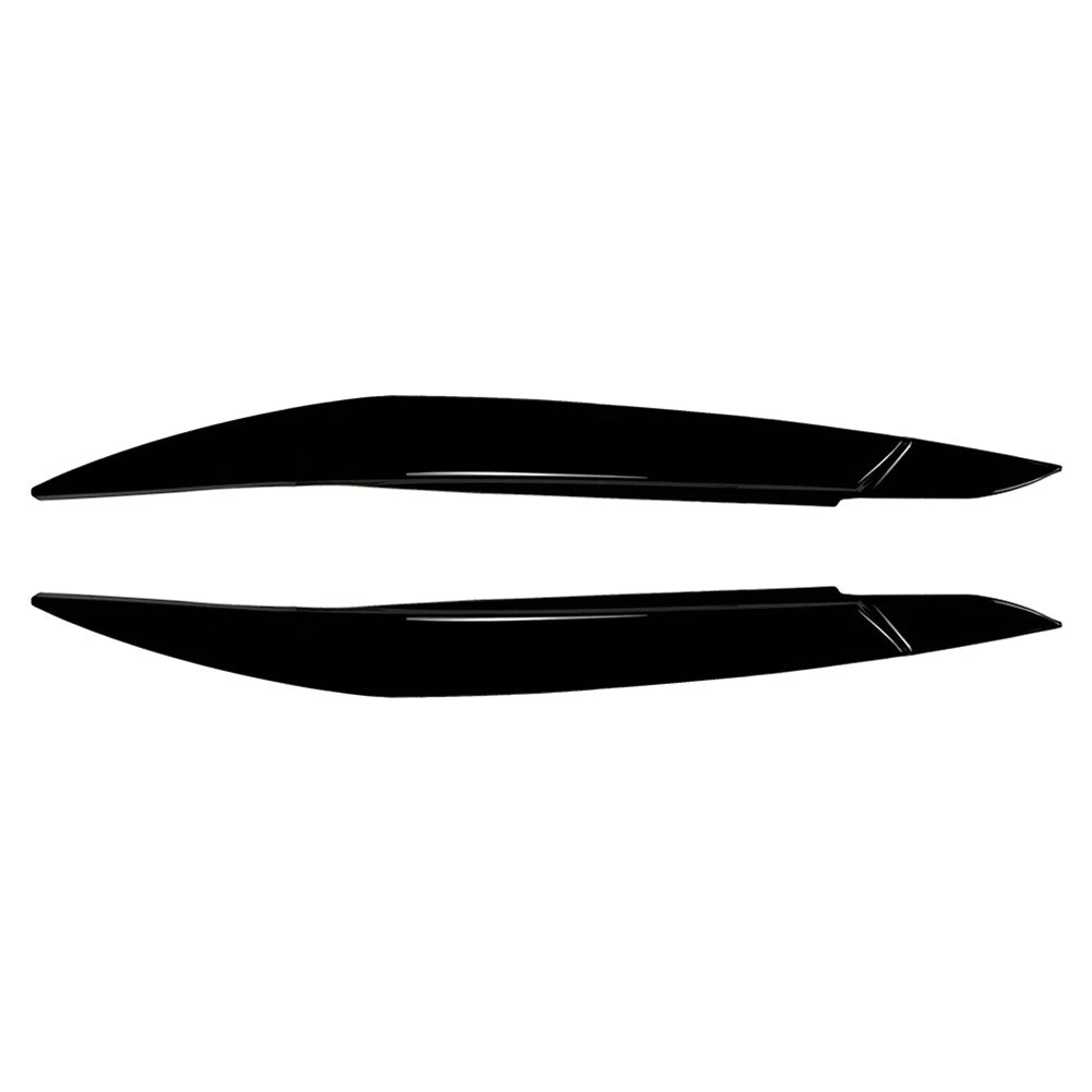 Headlight Eyebrows Trim for BMW X6 E71 E72 X6M X5M E70 (2008–2014) Black