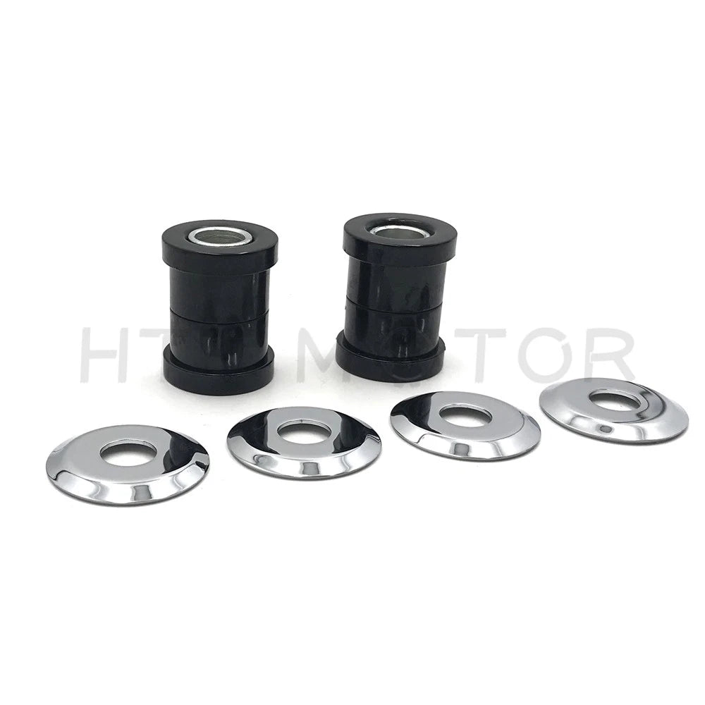 Handlebar Bushings Kit for Harley (1973–Present) - Black Thermoplastic Polyurethane