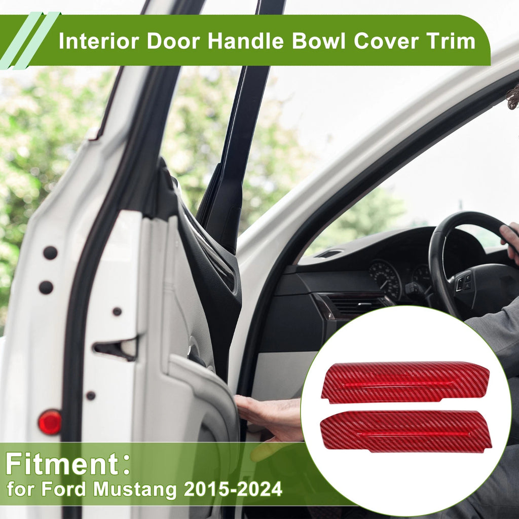 Interior Door Handle Bowl Cover Trim Replacement for Ford Mustang (2015–2024)