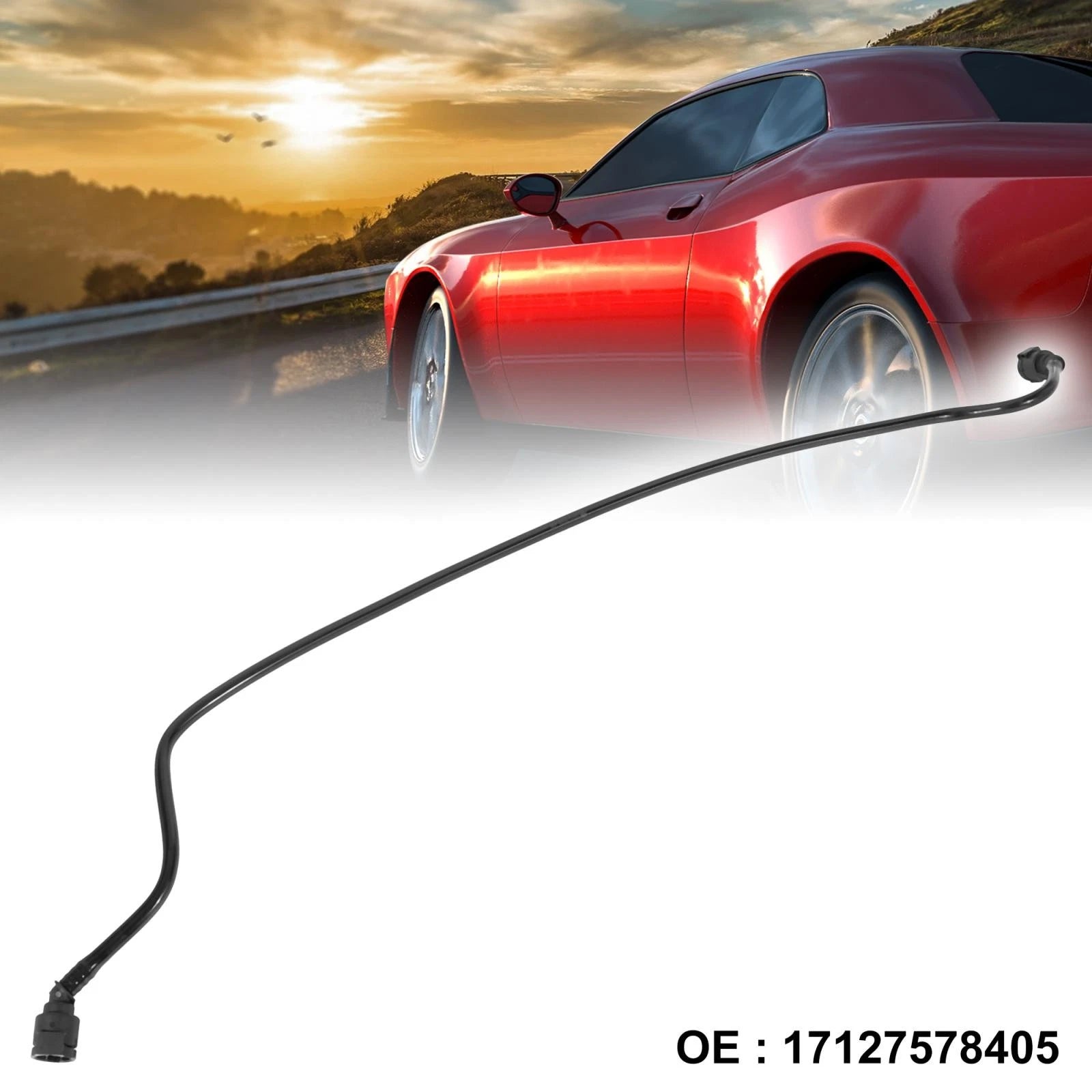 Radiator Coolant Water Hose Replacement from Expansion Tank for BMW 528i (2011–2013)