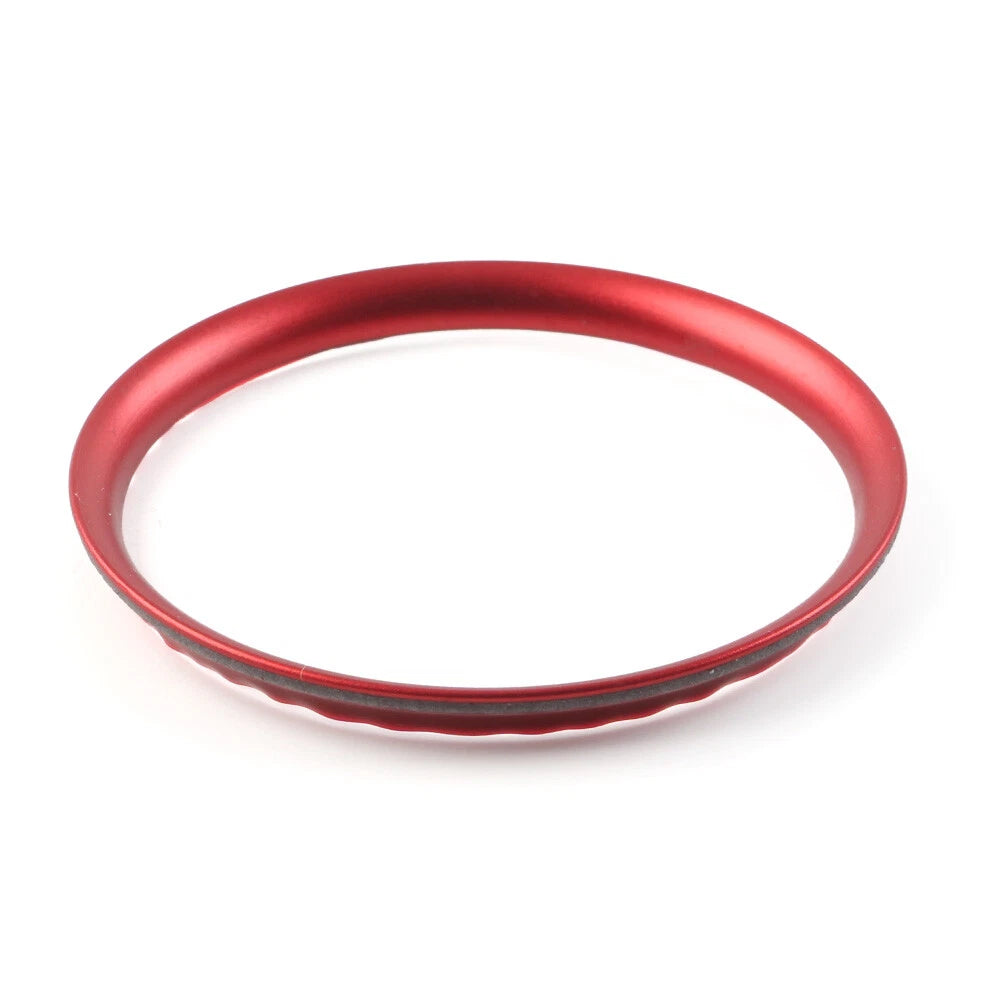 Interior Central Console Clock Frame Ring Trim for VW Passat B8 (2016–2019) Red