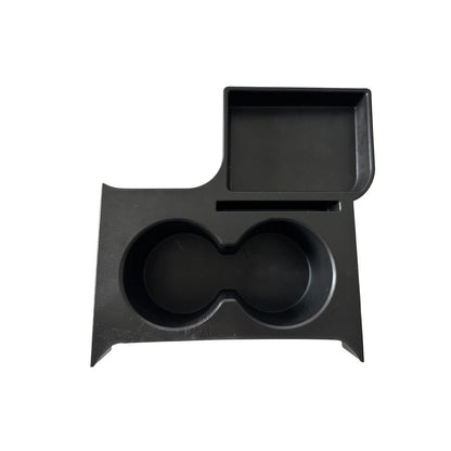 Front Seat Armrest Storage Box with Dual Cup Holder for Maverick 2022 2024 LHD