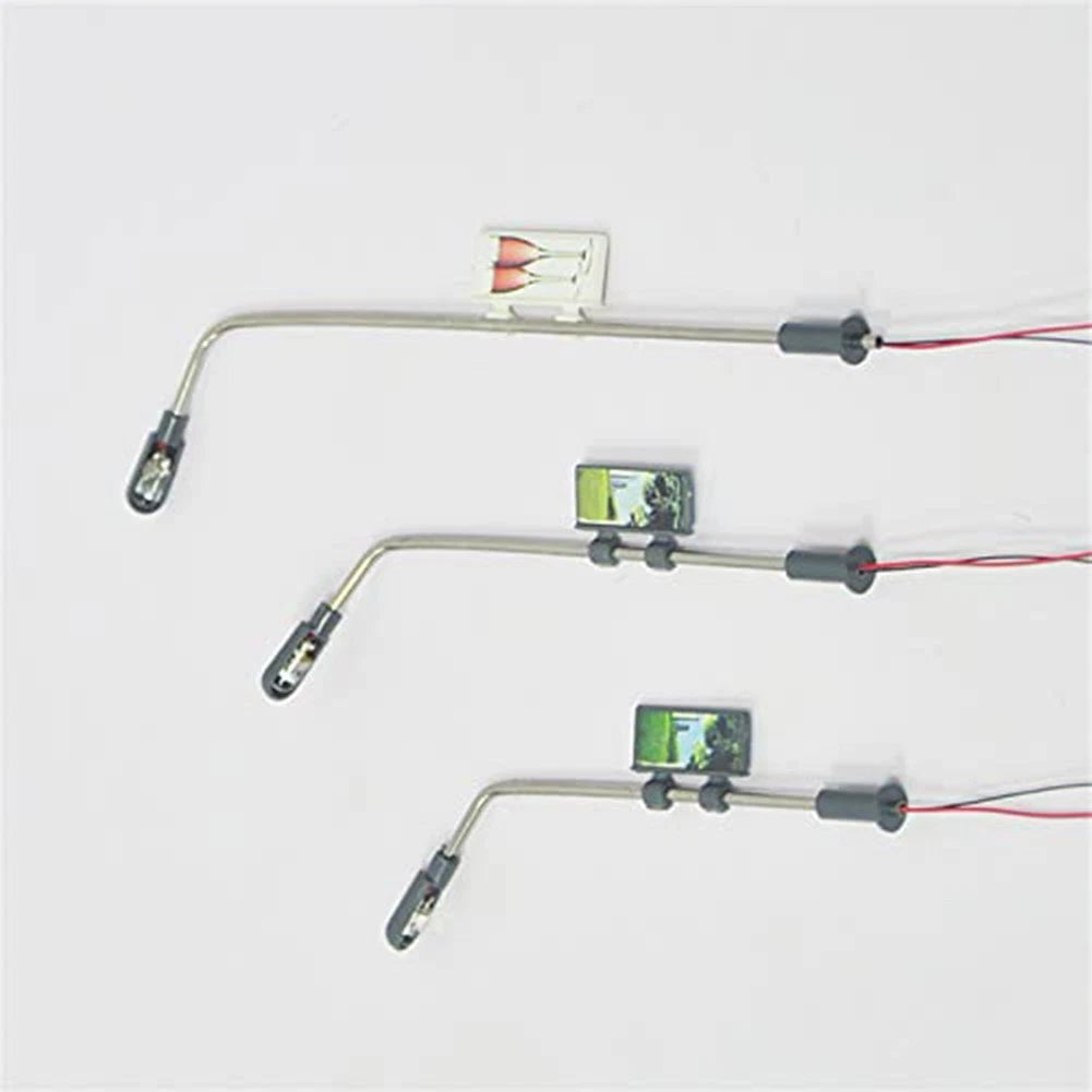 Illuminated Street Light Posts for HO and OO Scale Model Trains (11cm Tall)