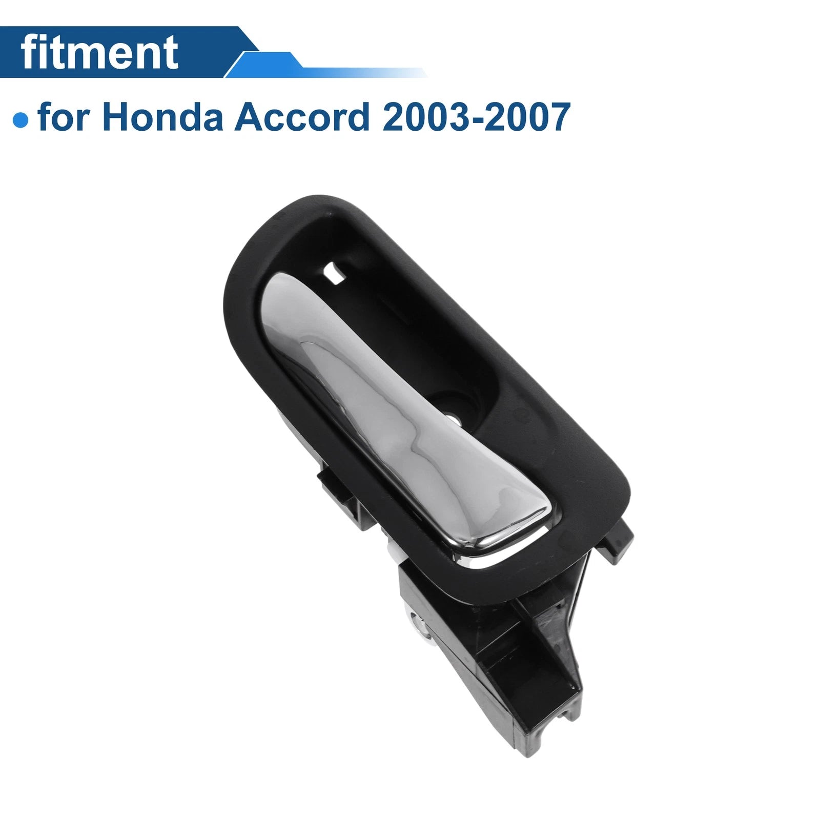 Front Driver Side Interior Door Handle for Honda Accord (2003–2007) Black Chrome