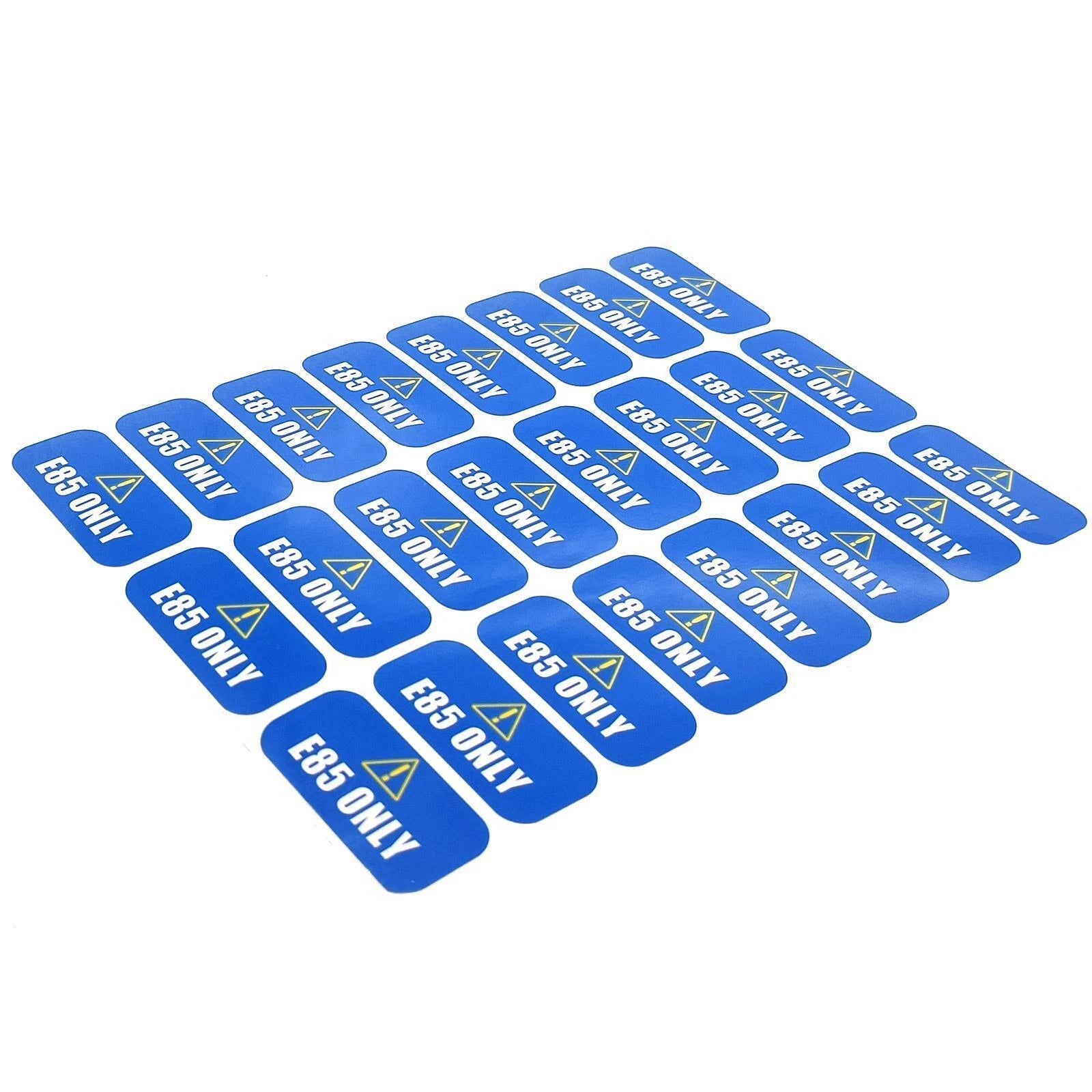 E85 Only Sticker for Ethanol Vehicles (Die Cut Decal, Self Adhesive)