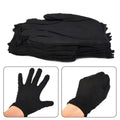 12 Pairs Cotton Work Gloves Black Large