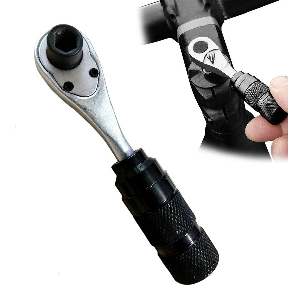 4-in-1 Compact Ratchet Socket Wrench for 14 Inch Screwdriver Bit