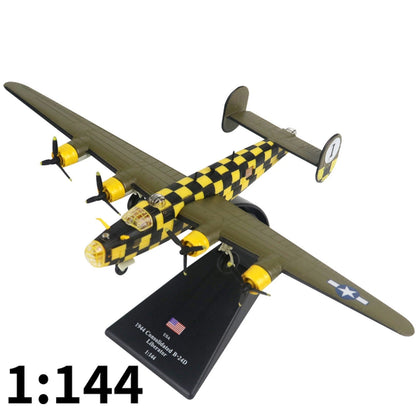 1/144 Scale B-24D Liberator Bomber Model with Stand (WWII)